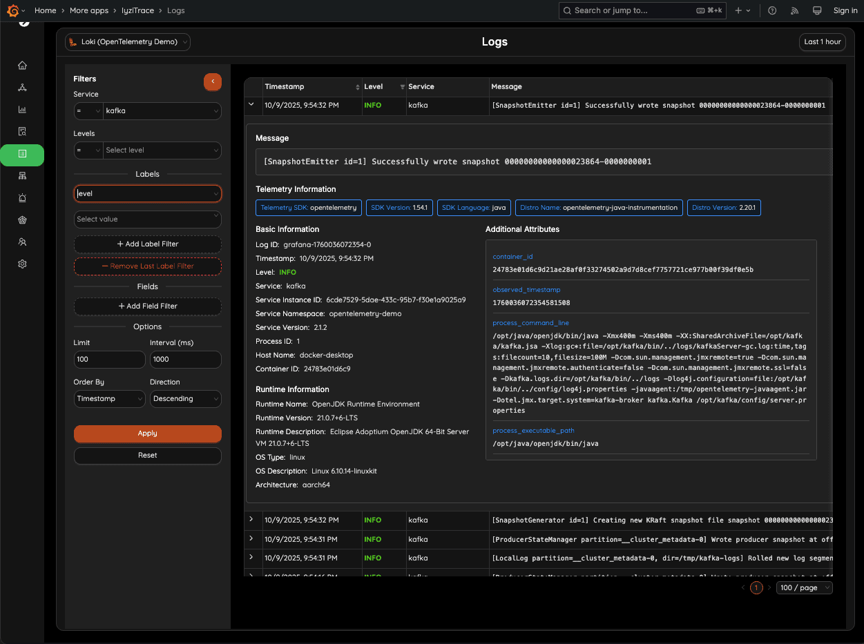 Centralized Log Explorer